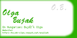 olga bujak business card